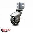 thumbnail image 2 of 3 Inch Bright Chrome Polyurethane Caster – Side Mount Bracket – SCC, 2 of 2