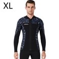 thumbnail image 2 of Vela de buceo 3 mm Tops de traje de neopreno Premium Neopreno Tits UV Protección de UV Buceo de buceo Scuba de canoa para aeróbicos de agua Snorkeling Gray XL seitruly OD003290-14, 2 of 7