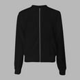 thumbnail image 7 of Ltctricy Women's Cropped Knitted Jackets Lightweight Long Sleeve Crew Neck Zip up Textured Cardigans Casual Outwear Coats(Black,Small), 7 of 7