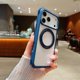 thumbnail image 1 of For iPhone 17 Pro Max Magnetic Case Stress Relief Kickstand TPU + PC Transparent Protective Phone Co, 1 of 5