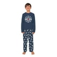 thumbnail image 5 of Family Matching Christmas Pajamas Dance Like Frosty Reindeer Theme in Navy Blue, Sizes NB to 6XL, 5 of 7
