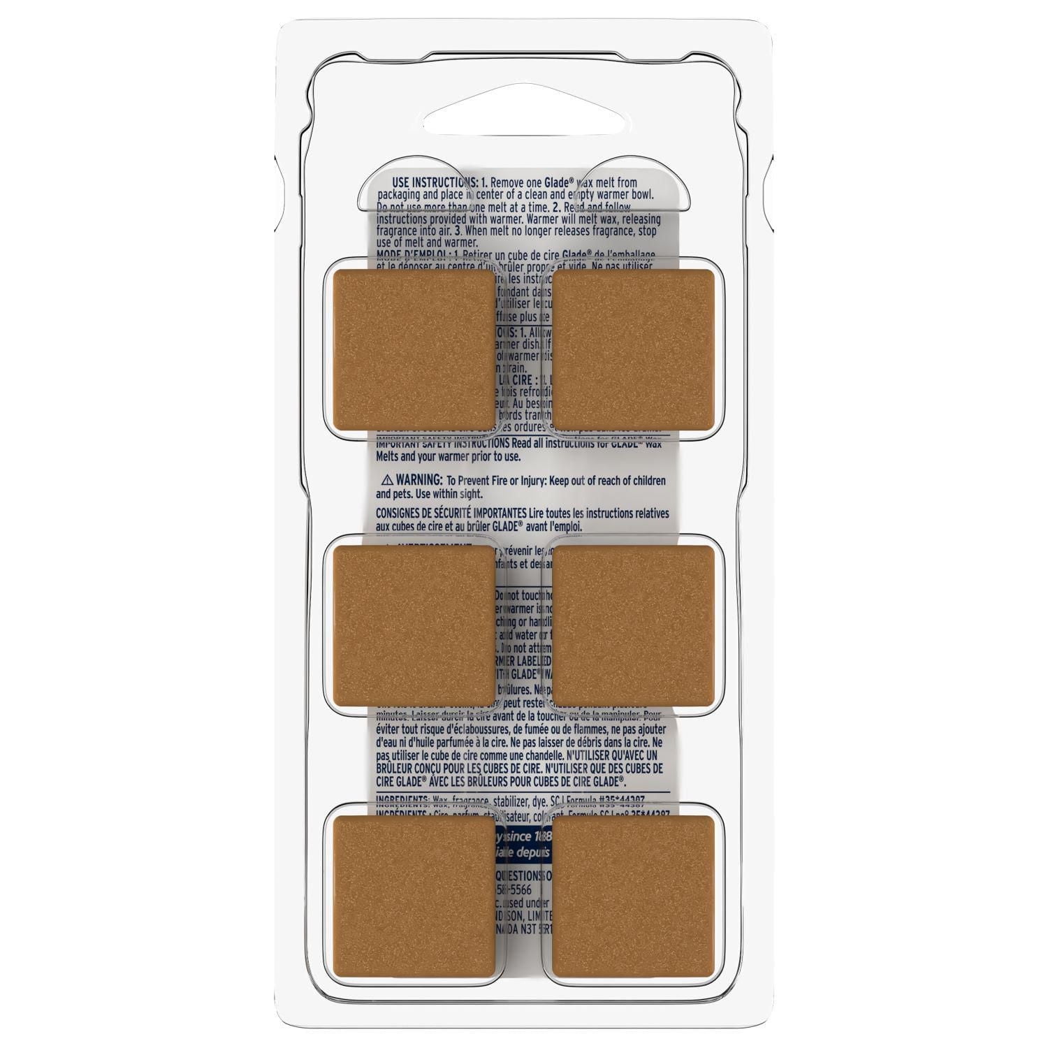 Glade® Wax Melt Air Freshener Refills, Cashmere Woods