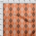 thumbnail image 3 of oneOone Velvet Dark Peach Fabric Check Sewing Fabric By The Yard Printed Diy Clothing Sewing Supplies 58 Inch Wide, 3 of 5