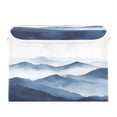 thumbnail image 7 of Yayeee Collapsible Cube Storage Bin with Lid Fabric Closet Decorative Basket with Handles, Watercolor Mountains, 7 of 7