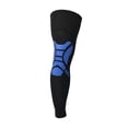 thumbnail image 2 of Manga de compresión para rodilla y pierna, rodillera para mujeres y hombres, soporte de rodilla para correr, XL negro y azul, 2 of 9