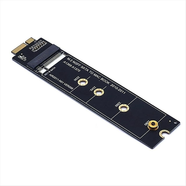 Adaptador M.2 NGFF SSD para 2010 2011 A1369 A1370 M2 SSD Tarjeta Convertidora Compatible con 2230 2242 2260 2280 M2 SSD