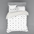 thumbnail image 2 of Ambesonne Modern Bedding Set 3 Pcs, Kings Crown, Twin, Black White, 2 of 3