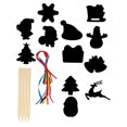 thumbnail image 4 of EXHUMKY 48 Pieces Decorative DIY Crafts Card Paper for Children's Party Favors Christmas Party, 4 of 8