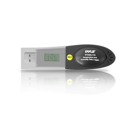 PYLE-METERS PTHDL170 - Barometric Pressure, Temperature and Humidity USB Data-Logger, Digital Barometer, Hygrometer, Thermometer Meter, LCD Display Screen