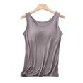 thumbnail image 2 of Womens Built in Shelf Bra Tank Tops Sleeveless Racerback Workout Yoga Tops, 2 of 6
