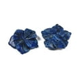 thumbnail image 2 of Natural Sodalite Carved Pendants Flower Charms 28.5x29.5x5mm Hole: 1.2mm, 2 of 3