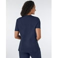 thumbnail image 3 of Hanes Comfort Fit Scrubs Women's Rib Back Scrub Top Athletic Navy S, 3 of 10