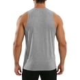 thumbnail image 3 of Workout Tank Tops for Men Moisture Wicking Quick Dry Sleeveless Sjirts Breathable Cut Off Muscle Gym Workout Running Mesh Shirt for Summer, 3 of 5