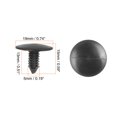 thumbnail image 2 of 20pcs 5mm Hole Dia Plastic Bolt Rivets Fastener Ceiling Lining Trim Panel Clips Black for GM, 2 of 5