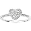Heart and Soul 1/5 CT. T.W. Diamond 10kt White Gold Ring