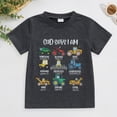 thumbnail image 2 of WUANDIXFA Boys Short Sleeve T-Shirt Dinosaur Cute Kids for 18 24 Months 2T3T4T5T6T Cotton Tees Crewneck Tops Basic Shirts,Black,4-5 Years, 2 of 7