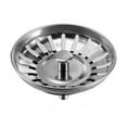 thumbnail image 5 of Sink Cover Stainless Steel Water Drain Cover Bath Water Sink Waste Filter Kitchen Draining Stopper, 1pc, 5 of 8