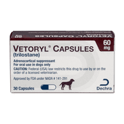 Vetoryl Capsules (Trilostane) 60mg, Treatment for Cushing's Disease in Dogs