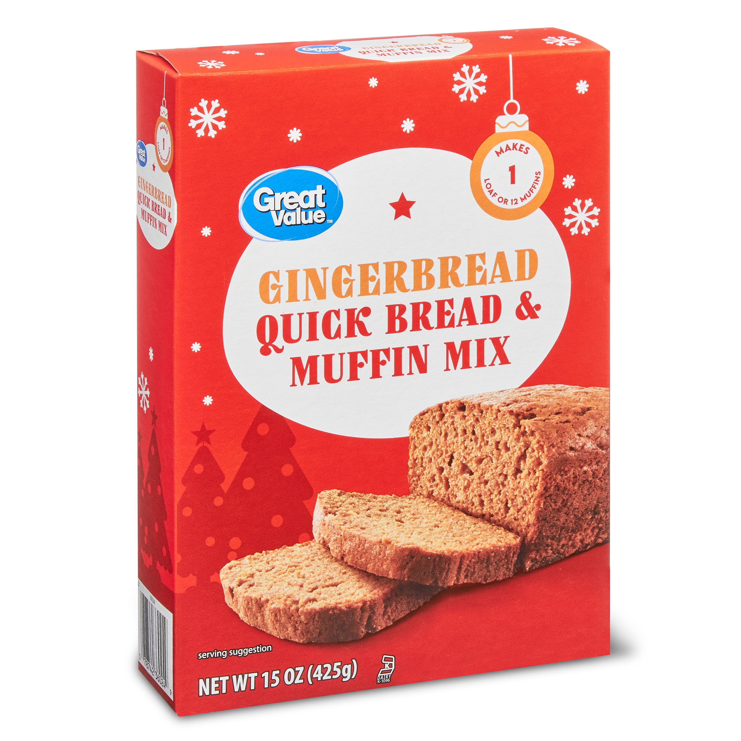 Great Value Gingerbread Quick Bread and Muffin Mix, 15 oz. Walmart