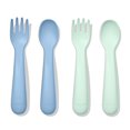thumbnail image 1 of Oxo Tot Plastic Forks & Spoons - Opal & Dusk - 6 months +, 1 of 1