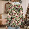 thumbnail image 6 of idosla Christmas Hoodies for Women Snowman Snowflake Zip Zipper Up Pocket Drawstring 2025 Xmas Holiday Hoodie (Light Green, XL), 6 of 9