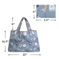 thumbnail image 4 of Wrapables Eco-Friendly Large Nylon Reusable Shopping Bag, Cool Felines, 4 of 7