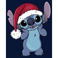 thumbnail image 2 of Boy's Lilo & Stitch Santa Surprise  Graphic Tee Navy Blue Small, 2 of 4