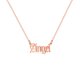 thumbnail image 1 of Qarigey Mujer Letras Collar Cadenas Colgante Moda Collares Cuello Decoración Decoraciones Damas Joyería para Fiesta Joyas Ropa, zapatos y accesorios Miscelánea Oro rosa Qarigey AP015283-03, 1 of 6