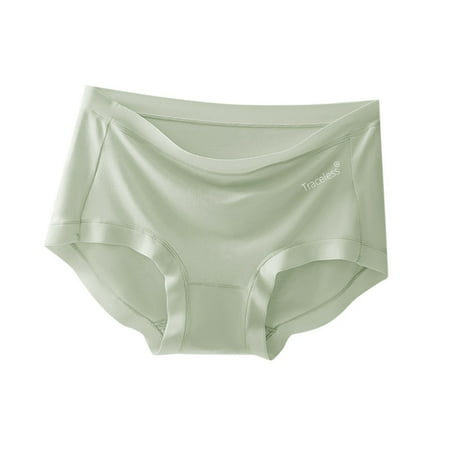 LARUYEKO Women Underwear Seamless Mid Waist Breathable Solid Color Triangle Shorts Teenage Girls Underwear Lace Thong Panties Lot Vintage Boy s Briefs Fancy Panties Pack of Panties for Women