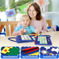 thumbnail image 4 of Tabla Ocupada Capas Juguete Sensorial Para Niño Azul, 4 of 5