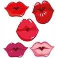 thumbnail image 3 of Ambesonne Kiss Duvet Cover Set, Woman Lips Kiss Affection Art, 2-Calking, Vermilion Magenta, 3 of 3