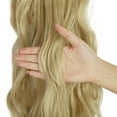 thumbnail image 6 of 24" 7Pcs 16 Clips Long Curly Straight Full Head Clip in Synthetic Hair Extensions Double Weft, 6 of 6