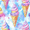 Watercolor Ice Cream Pattern, variant on Yayeee Kitchen Valance Rod Pocket 54" x 18" Living Room Window Curtain, Watercolor Ice Cream Pattern