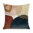 thumbnail image 5 of Funda de cojín de 45 x 45, juego de 4 fundas de cojín para sofá, almohadas decorativas, juego de cojines de lino con estampado geométrico para sofá, sala de estar, dormitorio t, 5 of 5