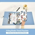 thumbnail image 5 of ALAZA 2 Pack Pencil Pouch Cartoon Motorbikes Pencil Case for 3 Ring Binder Clear Window Pencil Bag Organizers, 5 of 6