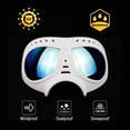 thumbnail image 2 of Gafas protectoras para perros con correas ajustables, fáciles de poner, con protección UV, ideales para perros medianos y grandes (lentes azules)., 2 of 5
