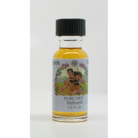 Suns Eye Vetivert Herbal Fragrance Oil - 1/2 Ounce Bottle