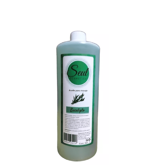 ACEITE PARA MASAJES SPA CUIDADO CORPORAL SEUL COSMETICS EUCALIPTO 1 LITRO