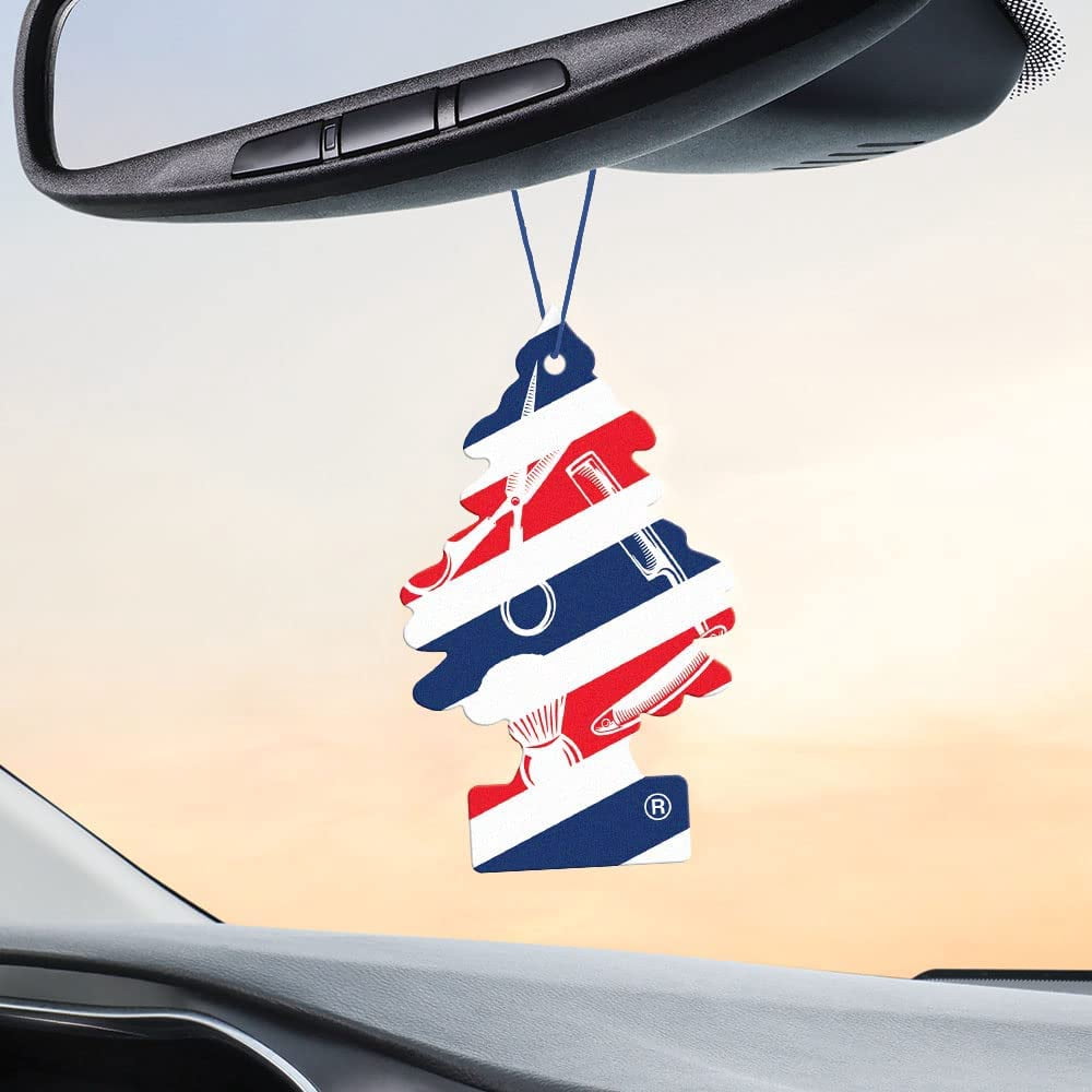 LITTLE TREES Car Air Freshener Hanging Tree Provides Long Lasting Scent for Auto or Home  FRESH SHAVE Scent, 24 count