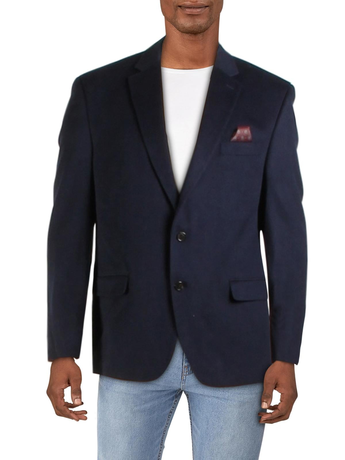 RALPH LAUREN Mens Navy Wool Blend Blazer Jacket 40S