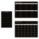 thumbnail image 2 of Borrar Tablero De Calendario Juego de calendario de borrado en seco - Tablero de mensajes magnético para refrigerador (negro) Ndcxsfigh Libre de BPA, 2 of 5