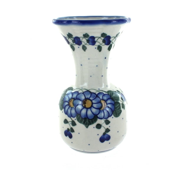 Blue Rose Polish Pottery Indoor Tabletop Primrose Vase