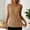 Khaki, variant on BRGZLK Tank Top For Women V Neck Ribbed Wide Shoulder Sleeveless Casual Breathable Comfortable Active Summer Daily Wear Layering