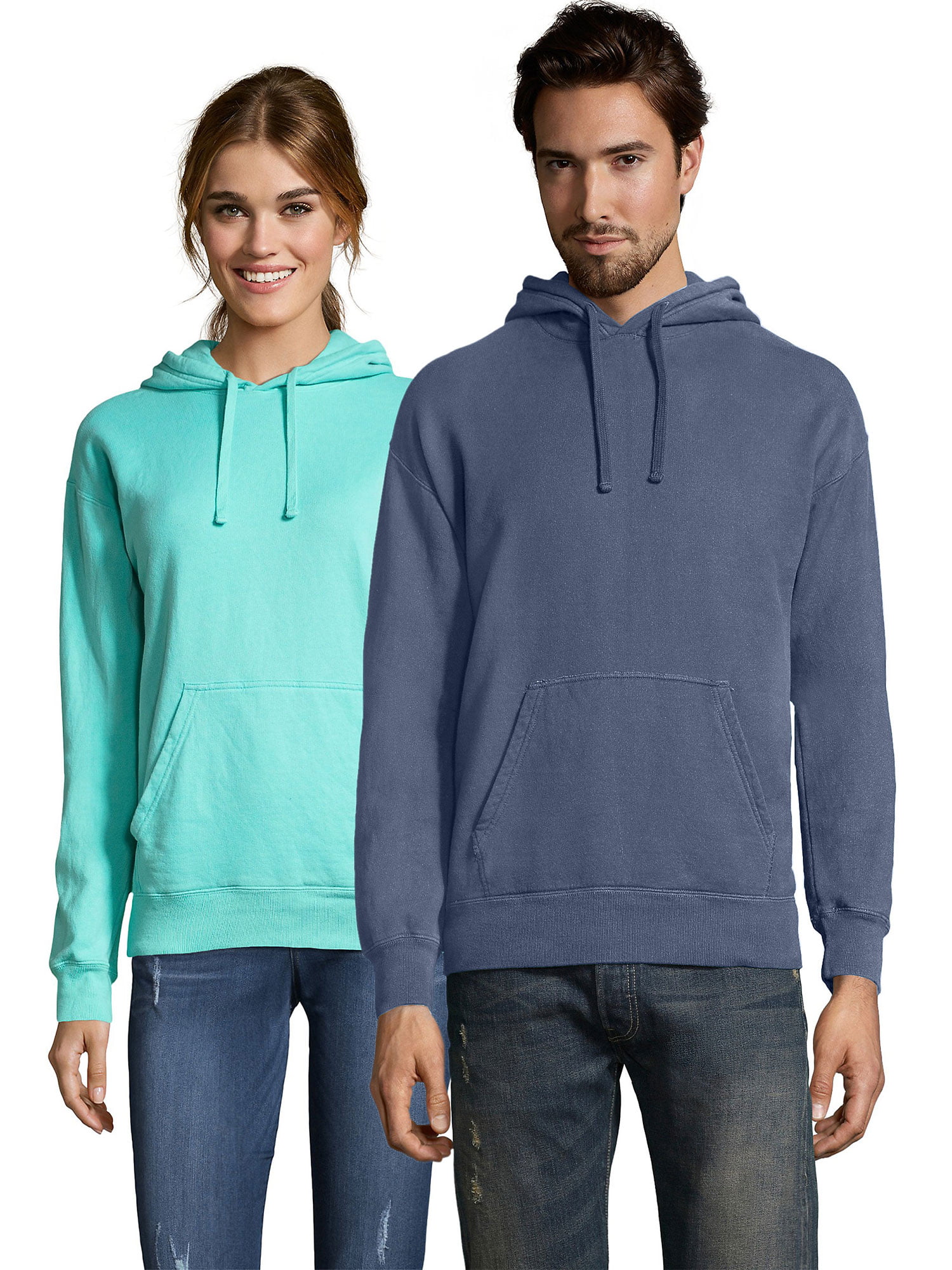 Hanes Unisex ComfortWash® Garment Dyed Fleece Hoodie Sweatshirt ...