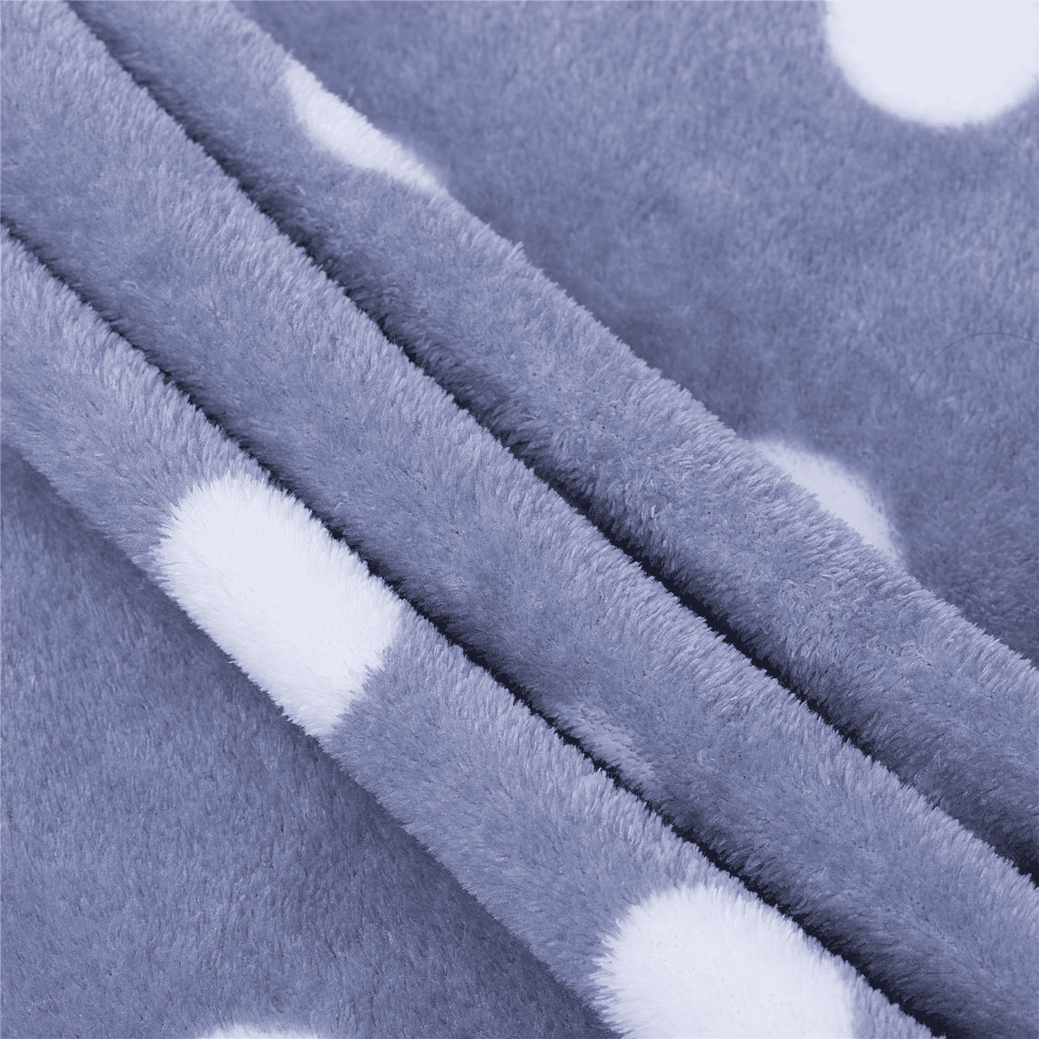 Soft Flannel Fleece Throw Blanket, 50" x 60", Light Blue and Gray, 2 Pieces