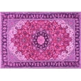 thumbnail image 1 of Ahgly Company Indoor Rectangle Medallion Pink Traditional Area Rugs, 3' x 5', 1 of 4