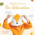 thumbnail image 3 of Party Hoot by Party Hoot Kid Orange Fox Unisex Hooded Robe, Little Girls 1-Pack, 3 of 7