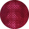 thumbnail image 1 of Ahgly Company Indoor Round Oriental Pink Industrial Area Rugs, 5' Round, 1 of 4
