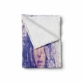 thumbnail image 2 of Earthy Soft Flannel Fleece Throw Blanket, Old Atlas World Map with a Face of a Young Woman Journey History, Cozy Plush for Indoor and Outdoor Use, 50" x 70", Lilac and Violet Blue, by Ambesonne, 2 of 6