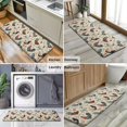 thumbnail image 6 of Beige Chicken Floral Pattern Kitchen Rug Mat,Kitchen Runner Rugs Non Skid Washable,Decorative Kitchen Floor Mats for Kitchen,Sink,Laundry,17"x47.2", 6 of 7